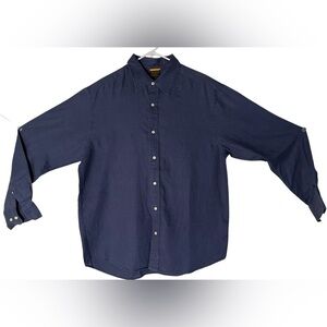 Timberland Dark Blue Casual Button Down Shirt.Mens size Lg.
